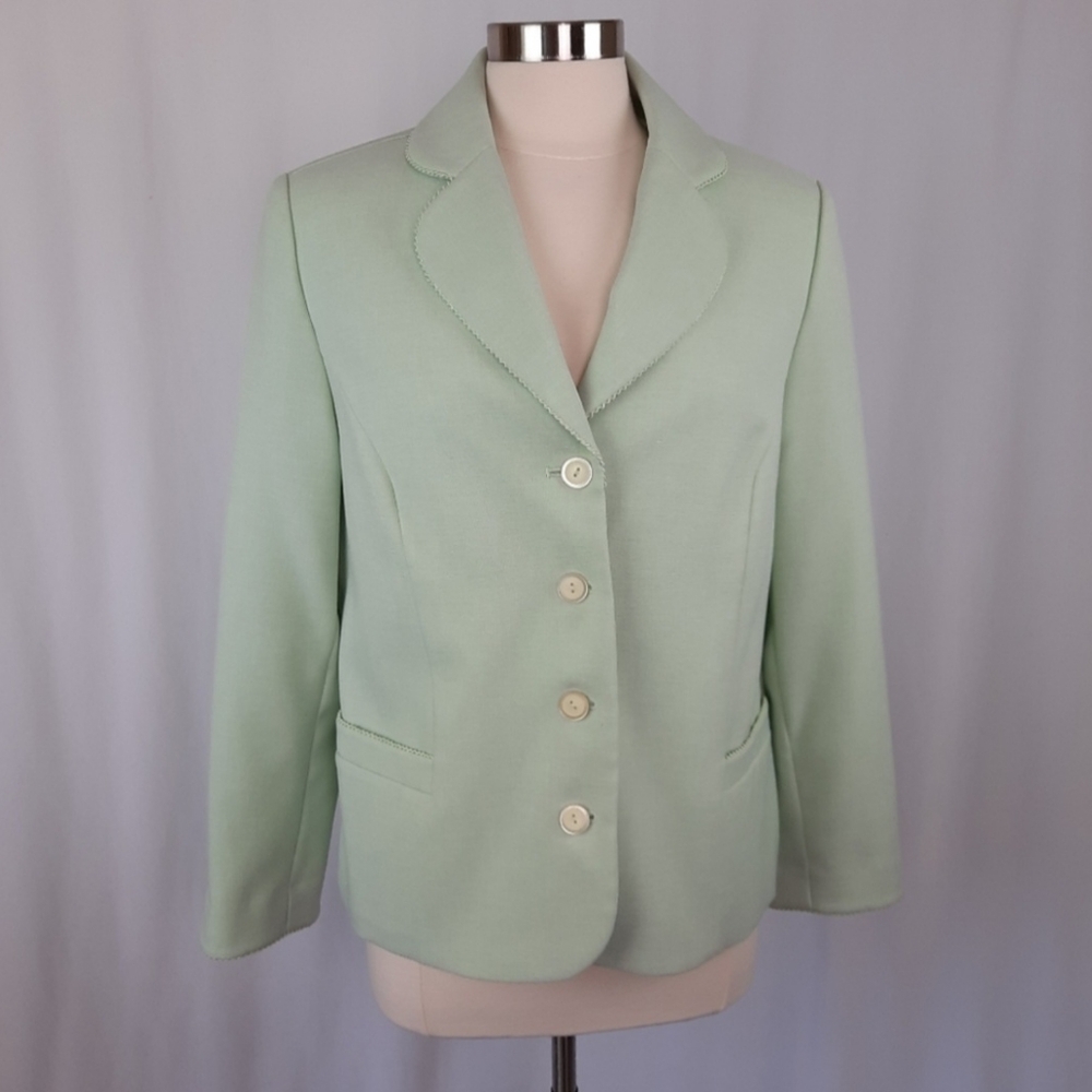 Alfred Dunner Blazer, Pockets, Grannycore, Pastel, Size 10